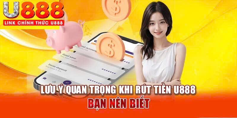 Các lưu ý quan trọng mà người chơi cần biết khi rút tiền U888