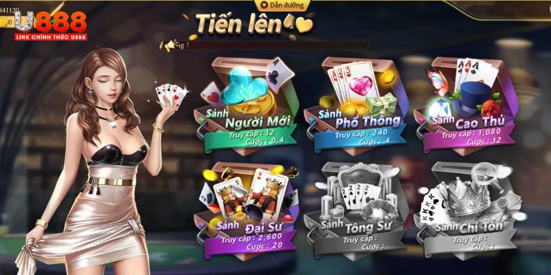 Tiến Lên online U888 là trò chơi kinh điển