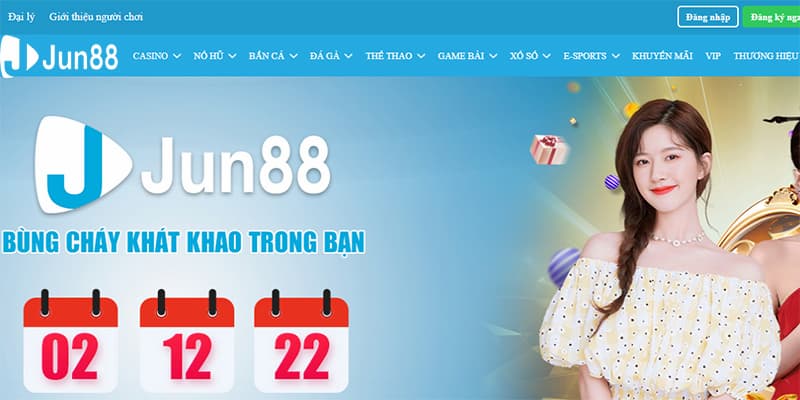 Sảnh game có nhiều trò chơi hấp dẫn tại Jun88 online